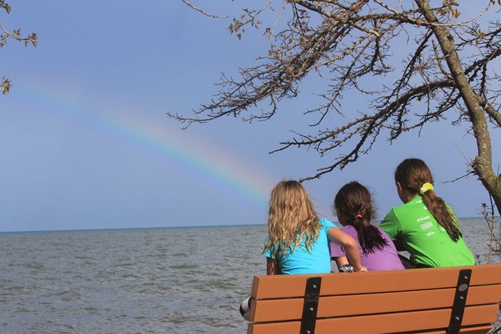 Rainbow over the lake